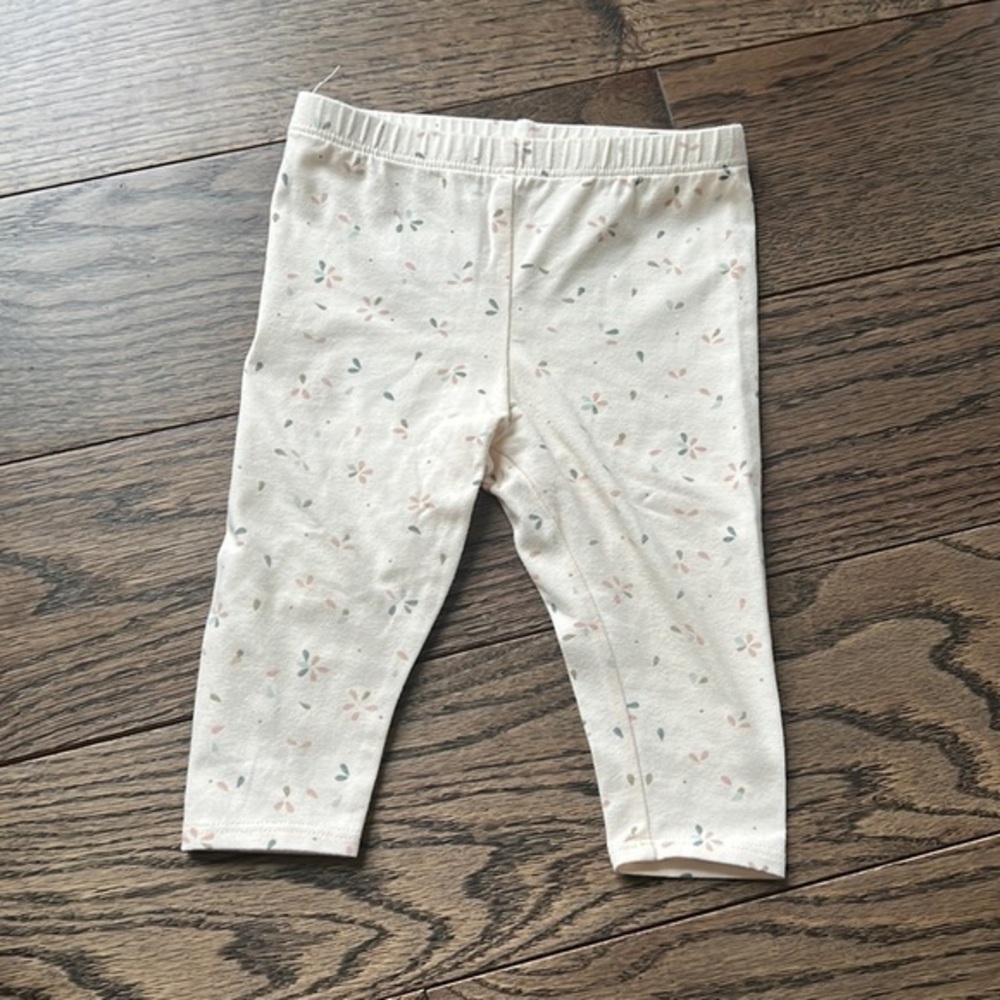 Chloe beige leggings pants 12 months baby EUC luxury designer 1 year chloé
